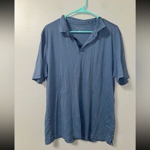 Robert Barakett Pima cotton blue polo soft preppy golf casual XL